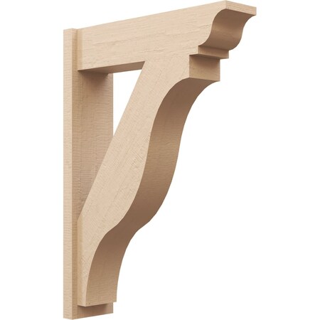 Ekena Millwork 8-in W x 30-in D x 42-in H Funston Trad Rough Cedar Woodgrain TimberThane Outlooker, Primed Tan OUTUR080X30X42FST04RCPR